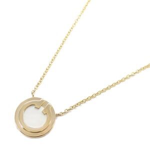 Tiffany Co T Toe Circle Mother Pearl Necklace Pink Gold White